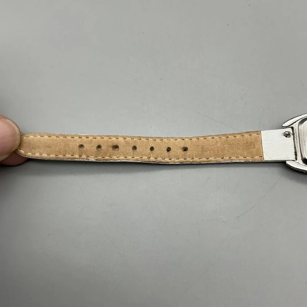 Sutton New York Womens Watch 23mm MOP Dial Crystals Leather Strap New Battery